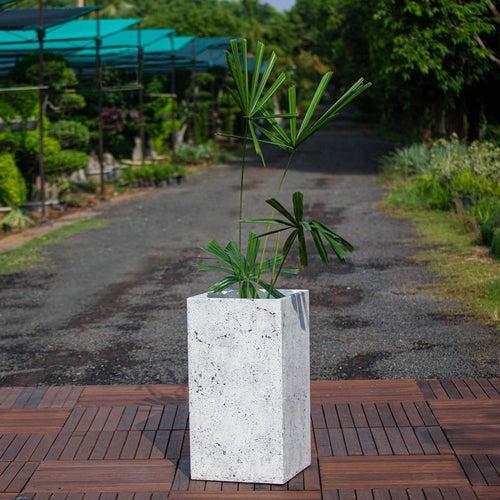 Concrete Jenga Planters l Concrete Marbre Planters Collection l Set of Three Concrete Pots