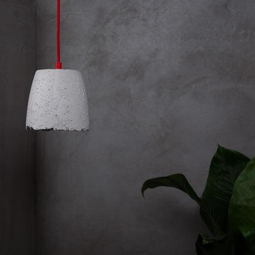 Concrete Eclipse Pendant Lamp White Feather lite Collection