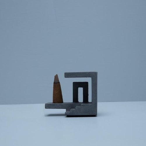 Concrete Incense Holder - Prayati-Charcoal