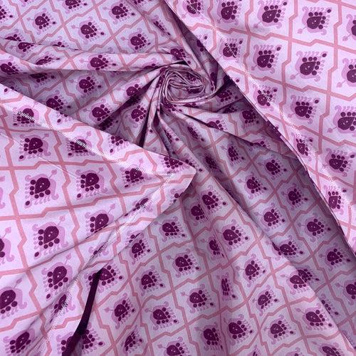 Single Bedsheet with 1 Pillow Cover Cotton Purple Colour - Cuddle Collection