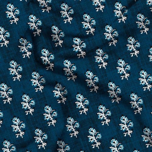 Single AC Quilt Reversible 150 GSM (152 X 229 Cm, Blue) - Kalamkari Collection