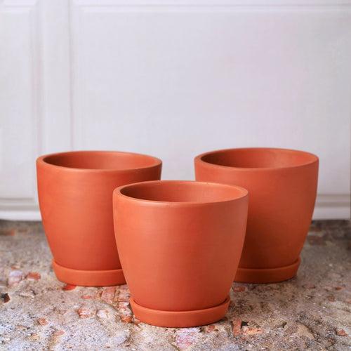 Kullad Terracotta Planters (Set of 4)