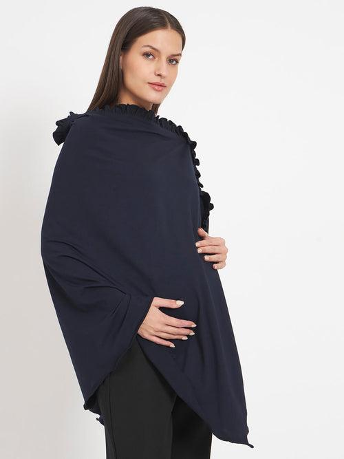 Navy Blue Maternity Feeding Shrug