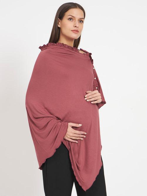 Pale Pink Maternity Feeding Shrug