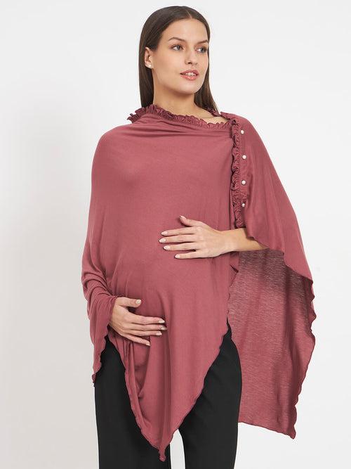 Pale Pink Maternity Feeding Shrug