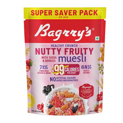 Crunchy Nutty Fruity Muesli - Seeds, Berries
