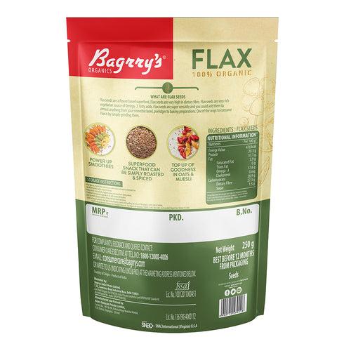 Flax Seeds - 100% Organic, 500g