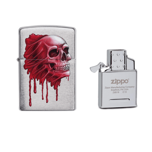 Skull Design and FREE Double Torch Butane Insert