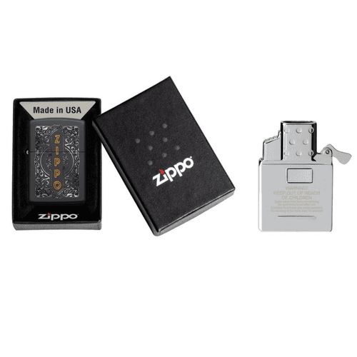 Zippo Design  and FREE Double Torch Butane Insert