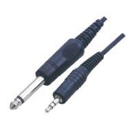 MX 2570  6.35 mm P-38 MONO PLUG TO MX 3.5 mm EP STEREO PLUG CORD 3.5 mm