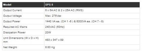 Studiomaster SPS 8 Power Supply Product