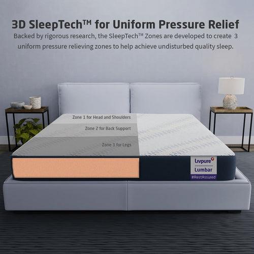 Lumbar: HR Foam Mattress With 3D Sleeptech™