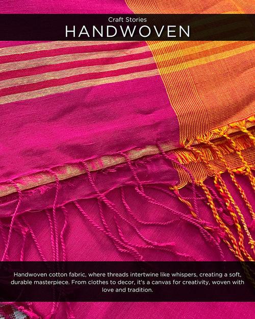 Khwab Handwoven Cotton Saree - LIDD