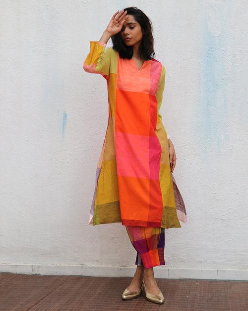 Sorina Handwoven Cotton Kurta