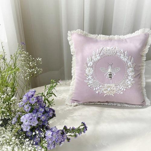 Hand Embroidered: Mariposa in Lilac