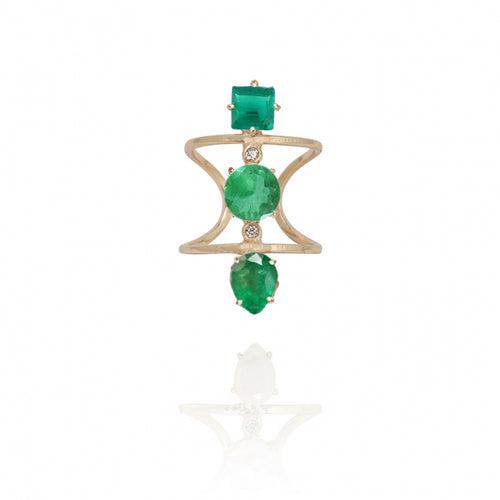 Chloe Green Stone Ring