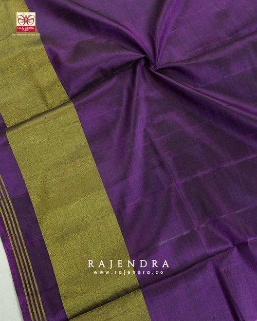 Traditional Panchanda Bhat Purple Single Ikkat Rajkot Patola Saree