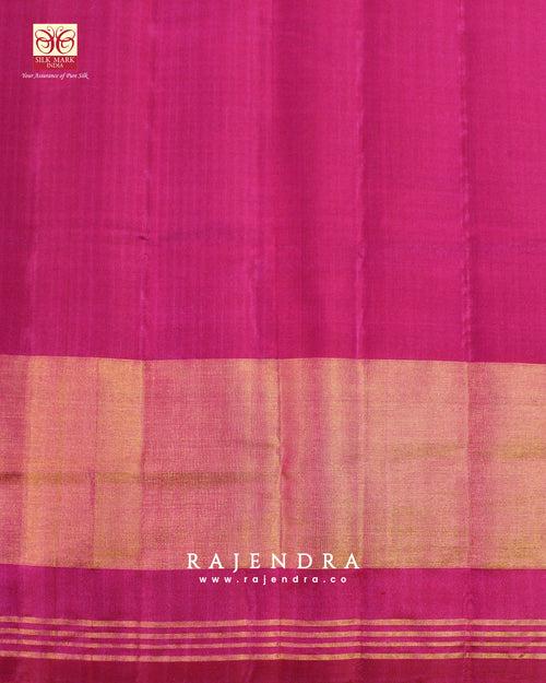 Handwoven Panchanda Bhat Single Ikat Rajkot Patola Saree