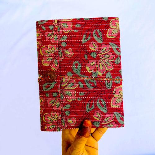 Hand-block Printed Double Bound Upcycled Diary