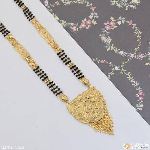 Casual Design Brilliant Design Gold Plated Mangalsutra for Women - Style A480