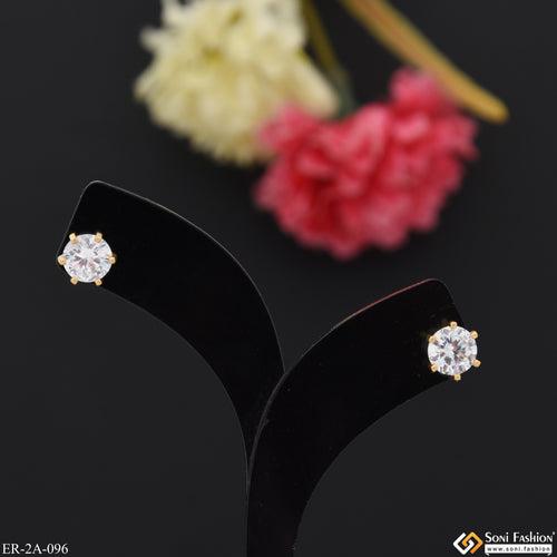 Charming Design Unique Design Gold Plated Earrings for Ladies - Style A096