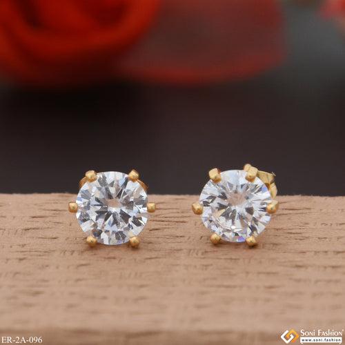 Charming Design Unique Design Gold Plated Earrings for Ladies - Style A096