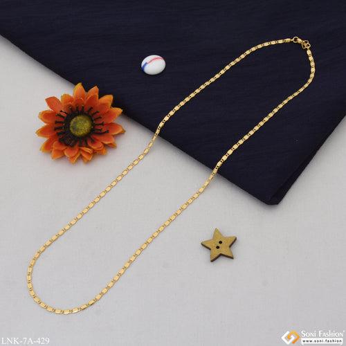 Pretty Design Magnificent Design Gold Plated Chain for Ladies - Style A429