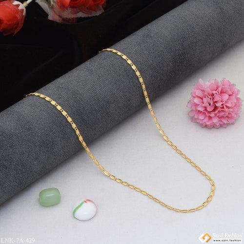 Pretty Design Magnificent Design Gold Plated Chain for Ladies - Style A429