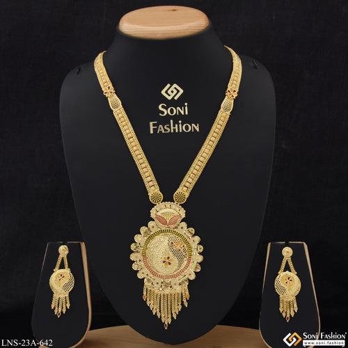 Exclusive Design Latest Design Gold Plated Necklace Set for Women - Style A642