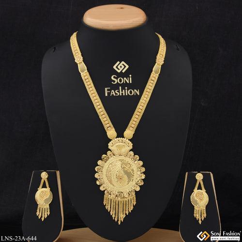 Magnificent Design Lovely Design Gold Plated Necklace Set for Women - Style A644
