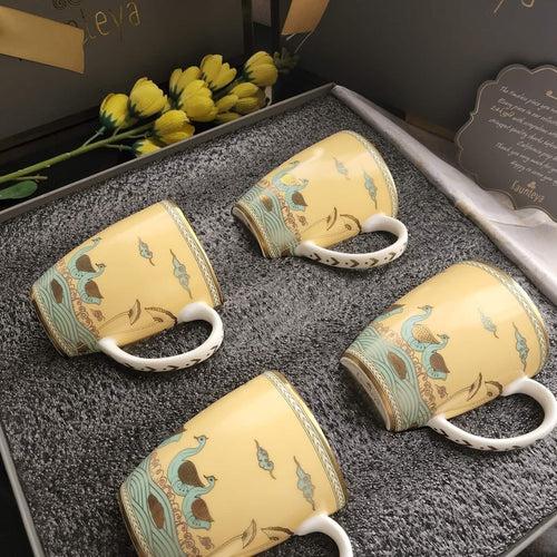 Gift Set – Airavata  4 Yellow   Coffee Mug