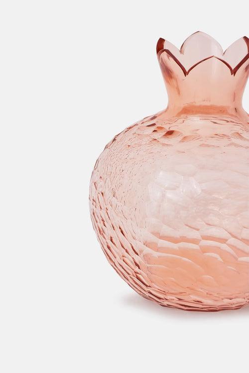 Pomegranate Glass Vase - Blush Pink