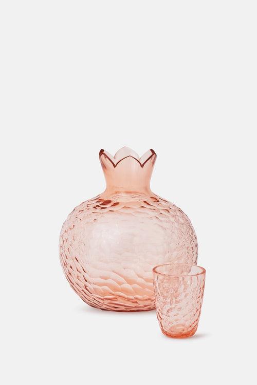 Pomegranate Glass Vase - Blush Pink