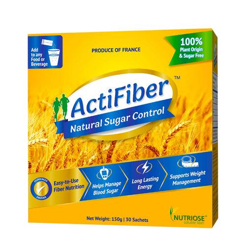 ActiFiber Natural Sugar Control | Better Control of Blood Sugar Fluctuations| 100% Plant Origin & Safe | | Expert Recommended | Clinically Proven | Easy to Use