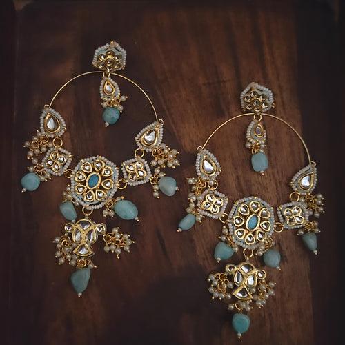 STATEMENT KUNDAN PEARL EARRINGS