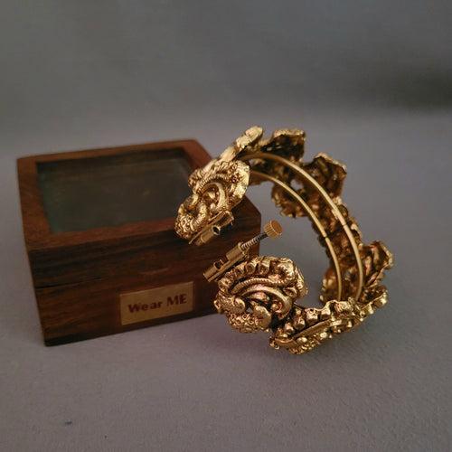 TEMPLE OPENABLE BANGLE IN FINEST FINISH