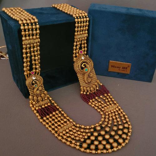 FINEST QUALITY TEMPLE NECKLACE WITH EARRINGS