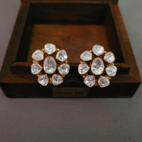 EXCLUSIVE UNCUT POLKI KUNDAN STUDS