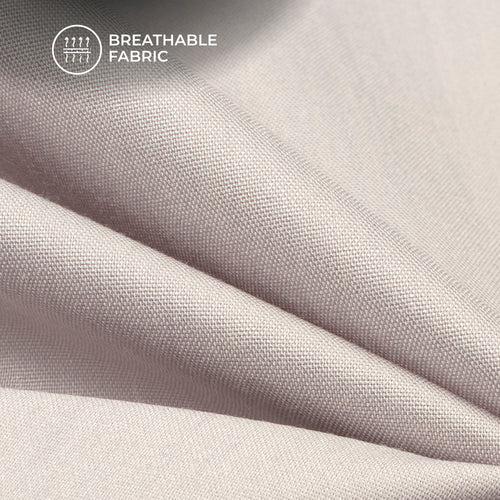Grey Plain Soft Touch Cotton Shirting Fabric (Width 58 Inches)