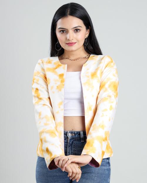 Duo Style Tie And Dye Reversible Women's Jacket