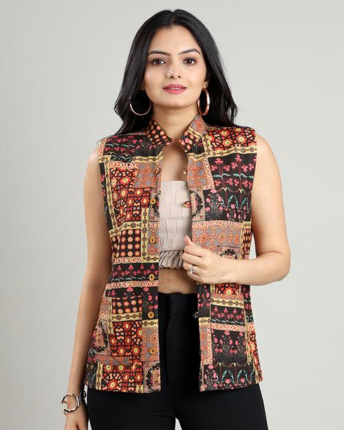 Stand Out: Women's Ethnic Patterned Jacket