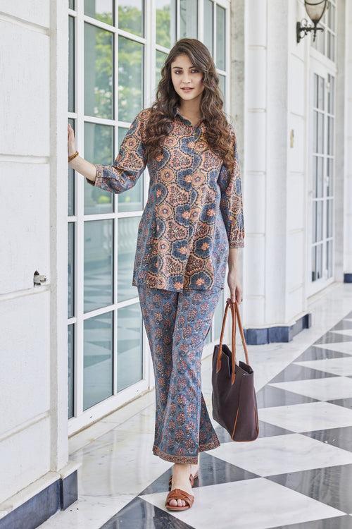 Hand-Block Printed Cotton Shirt