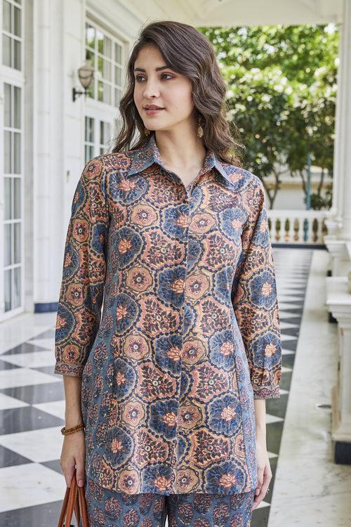 Hand-Block Printed Cotton Shirt