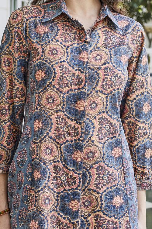 Hand-Block Printed Cotton Shirt