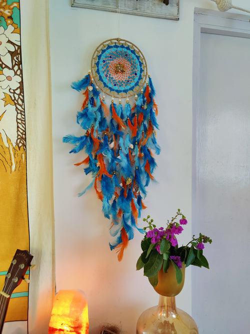 Love Birds pastel dreamcatcher