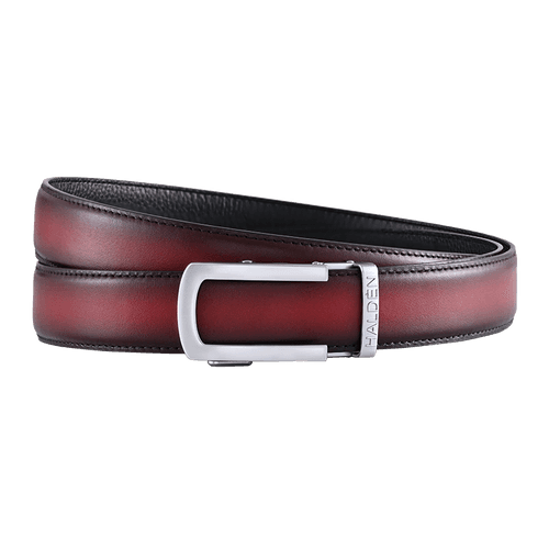 Hand Painted Gradient Oxblood with classic buckle