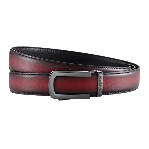 Hand Painted Gradient Oxblood with classic buckle