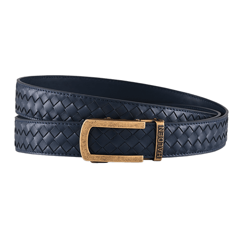 Braided Blue with classic buckle