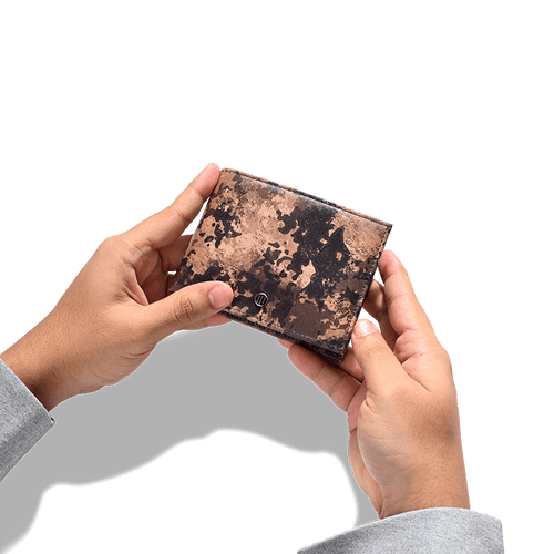 Camo Digital Print Men's Leather Wallet