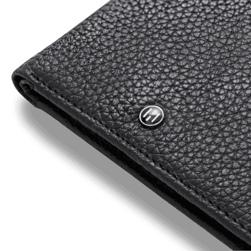 Pebble Pattern Men's Leather Wallet